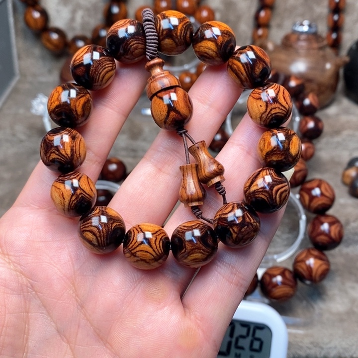 黄花梨/降香黄檀用****0紫油梨成品加工手串