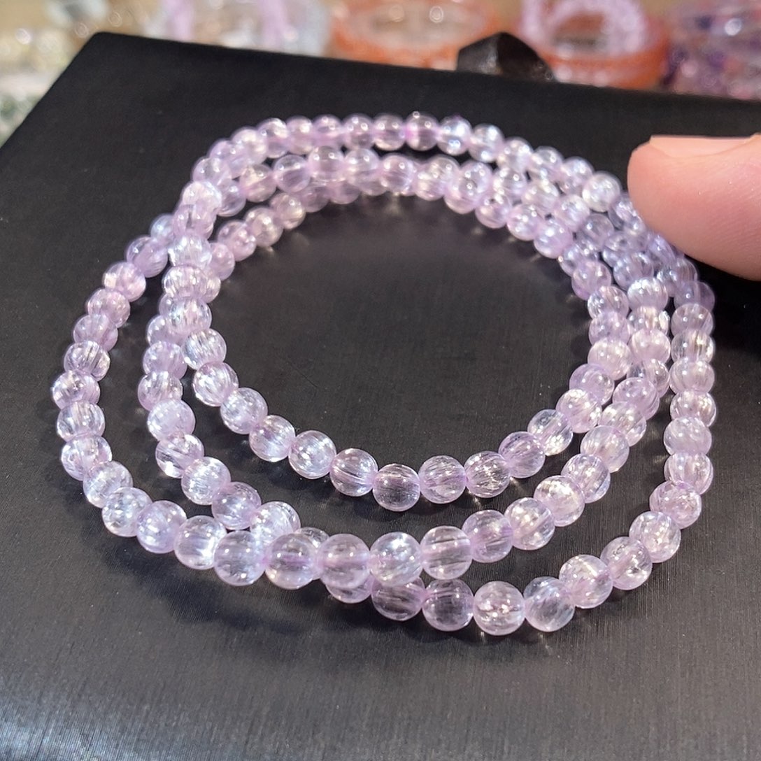 水晶手链未镶嵌紫锂辉多圈