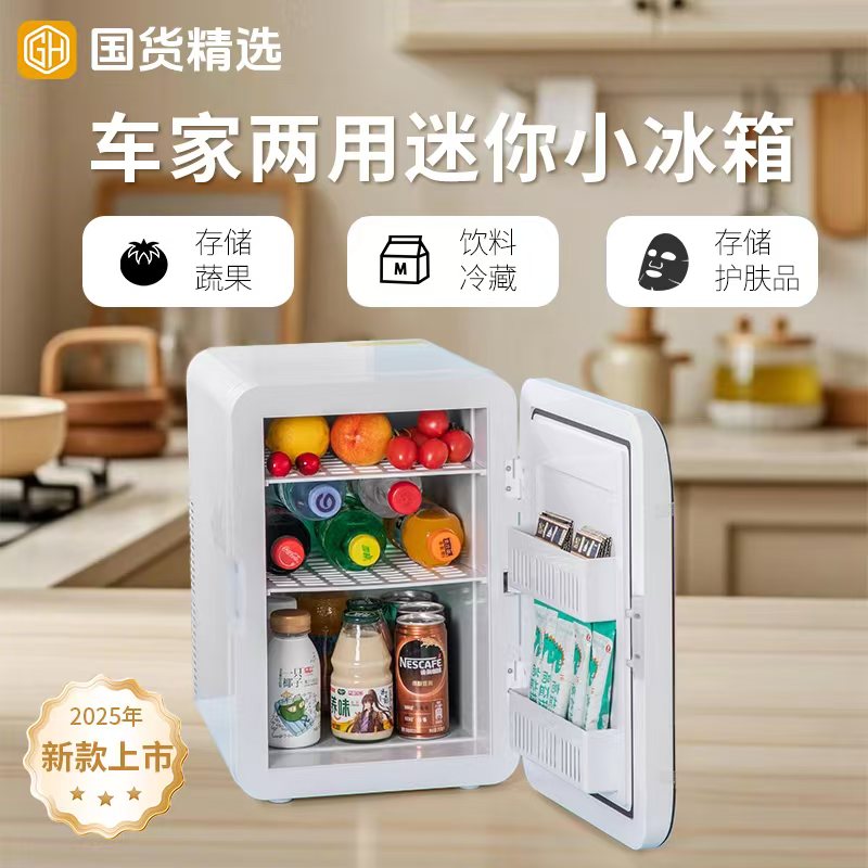 迷你小冰箱小型家用宿舍制冷车家两用学生车载冷藏保鲜冰柜