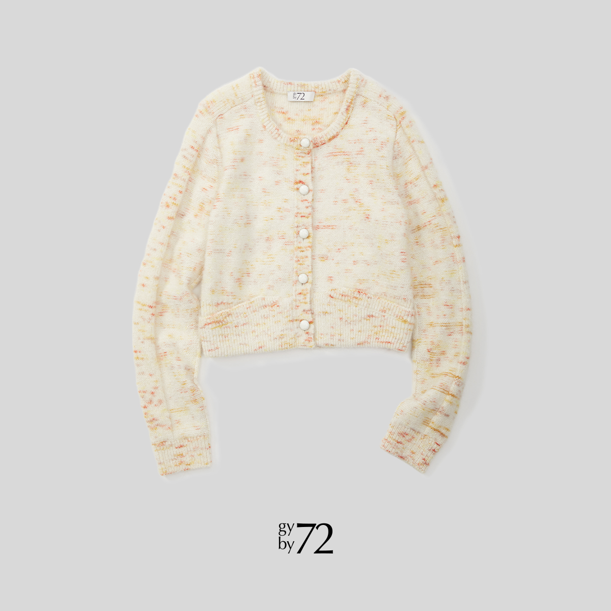 gy by 72/原创设计意大利进口面料秋冬休闲治愈彩点针织开衫