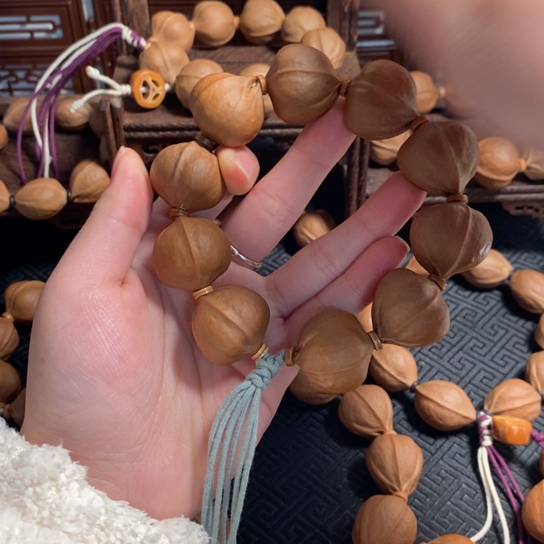 橄榄核手串/手链霸**爷2424梅林铁三花橄榄核