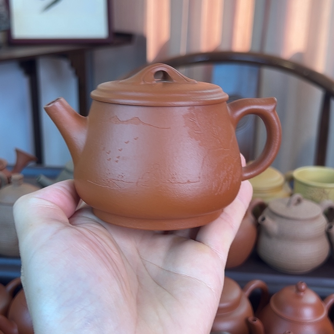 茶壶紫砂精品原矿 高石瓢 小红泥 200cc