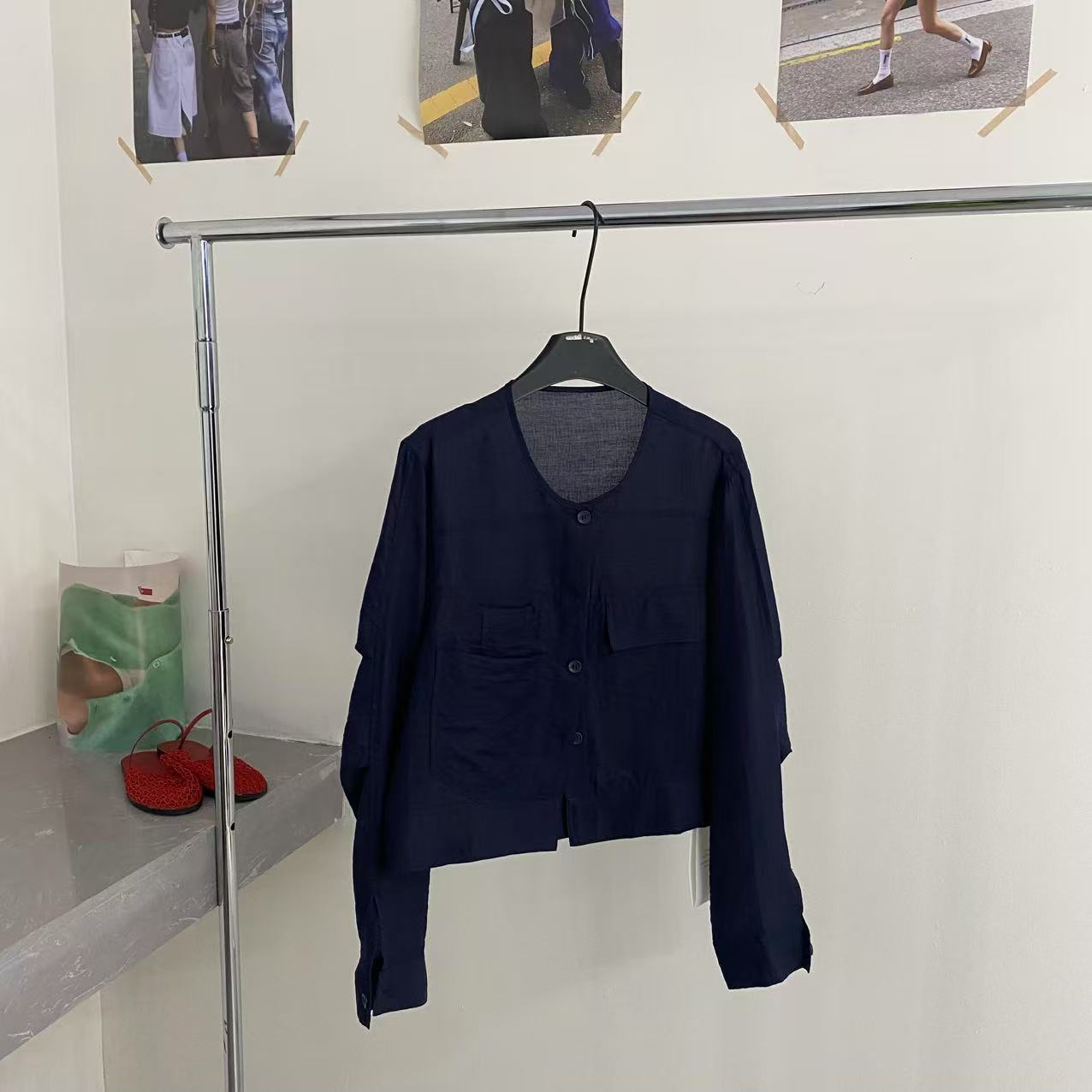 【ARONG阿荣家】上衣250883-藏青色-F