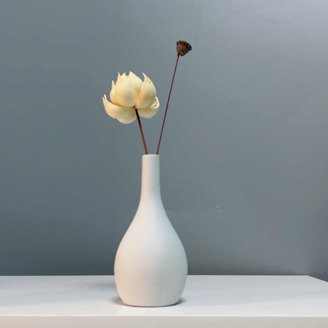 摆件景德镇陶瓷花瓶摆件无孔