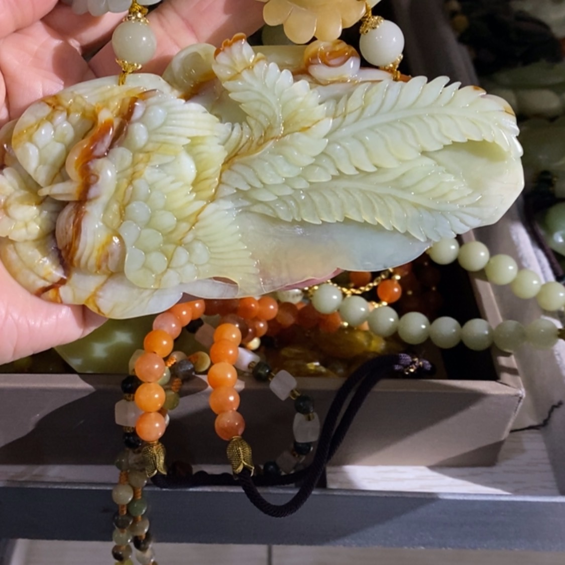 【闪购商品】岫玉毛衣链未镶嵌