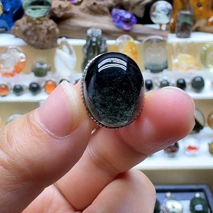 水晶颈饰银S925镶嵌吊坠