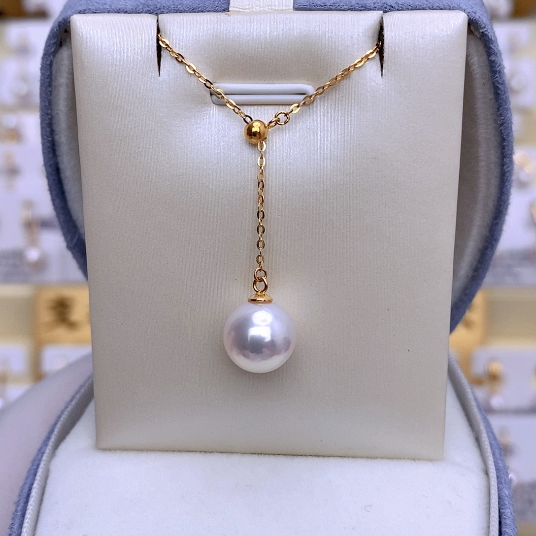 套链18K金镶嵌海水珍珠