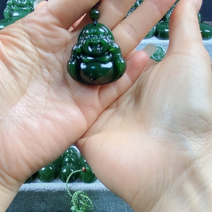 和田玉（碧玉）未镶嵌吊坠(不含链)34