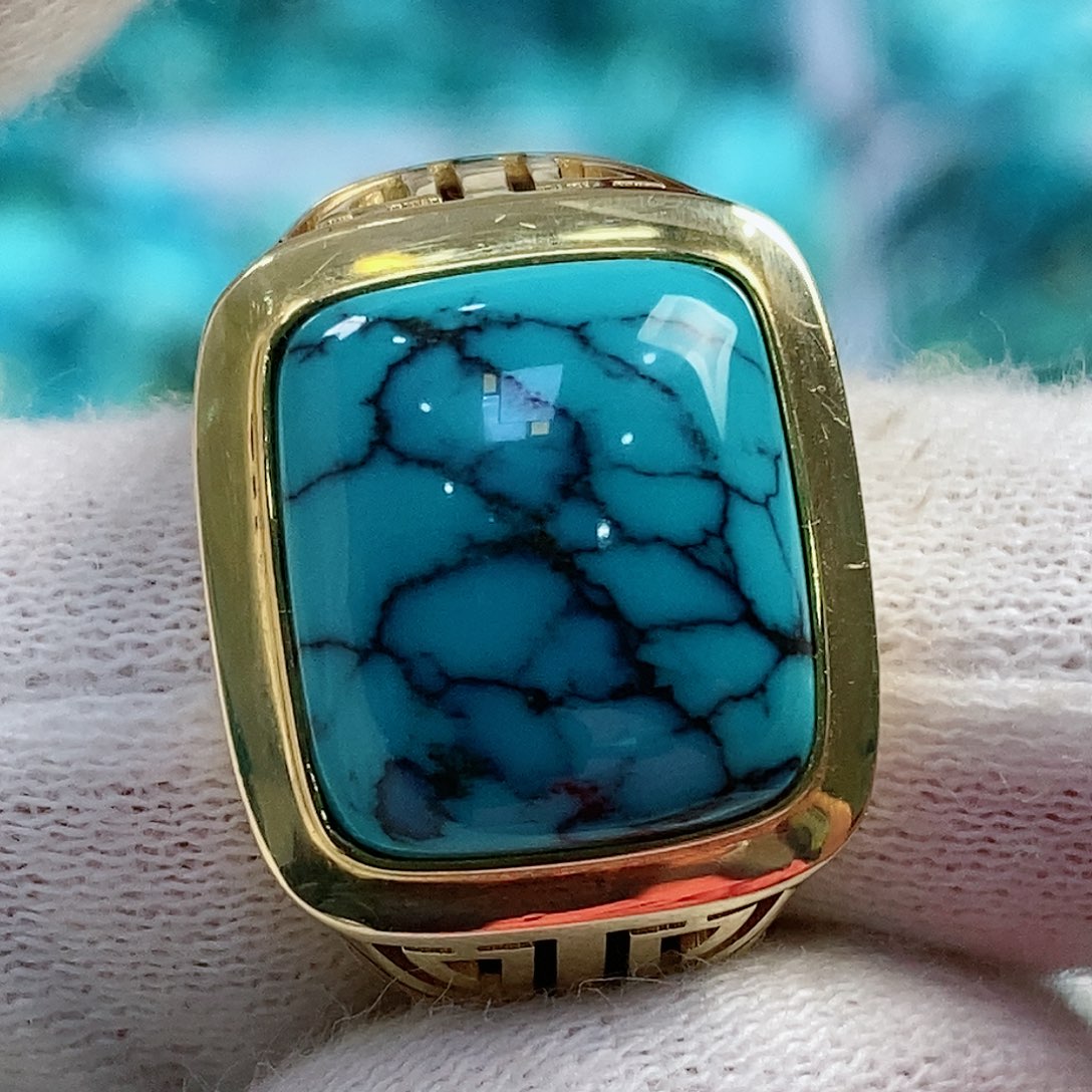 绿松石配饰18K金镶嵌