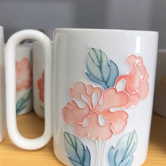 手绘高温釉下彩陶瓷