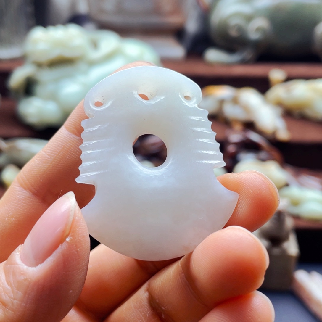 吊坠白玉菩提摆件