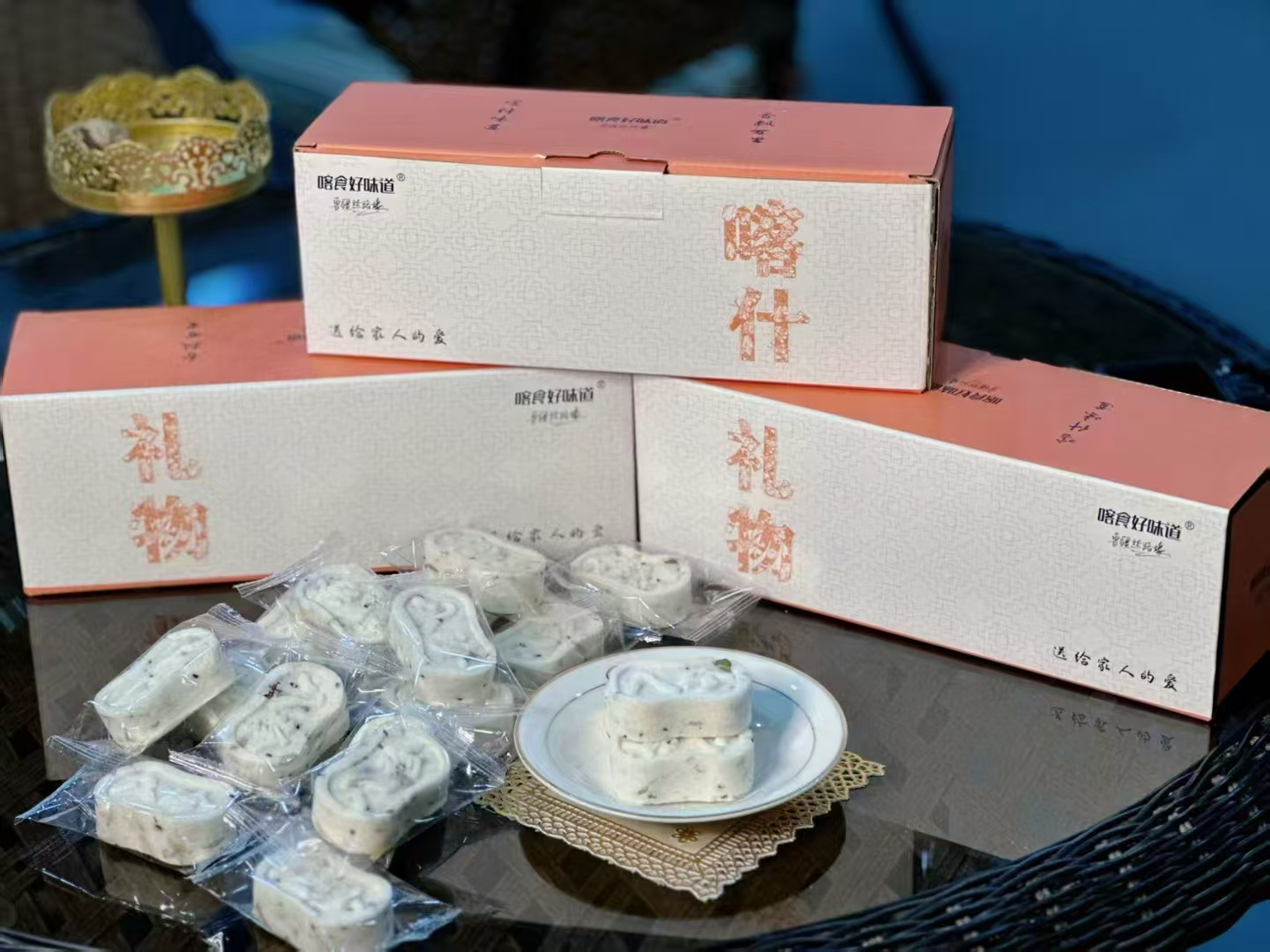 红枣山药八珍糕坚果茯苓芡实糕健康代餐饱腹休闲零食