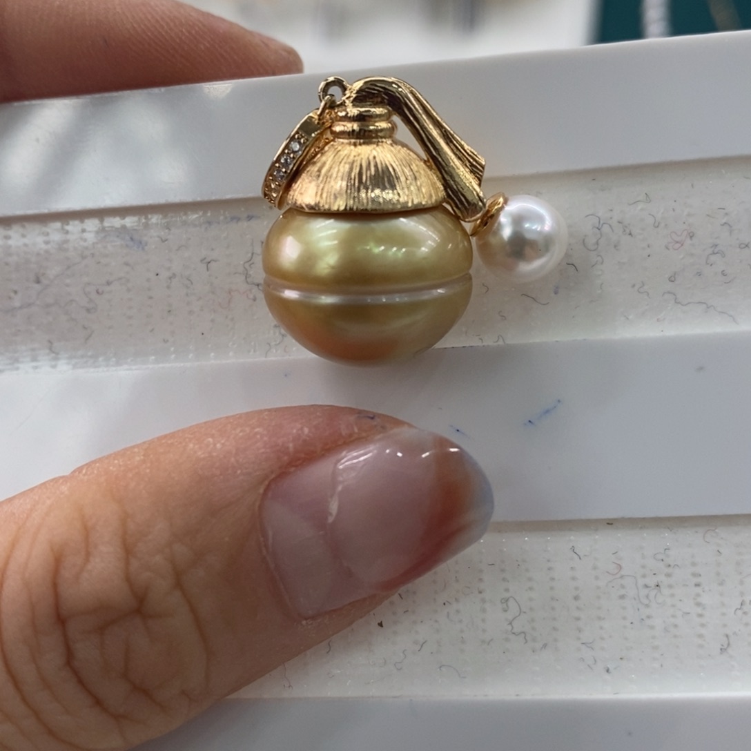 海水珍珠颈饰银S925镶嵌5-16m m