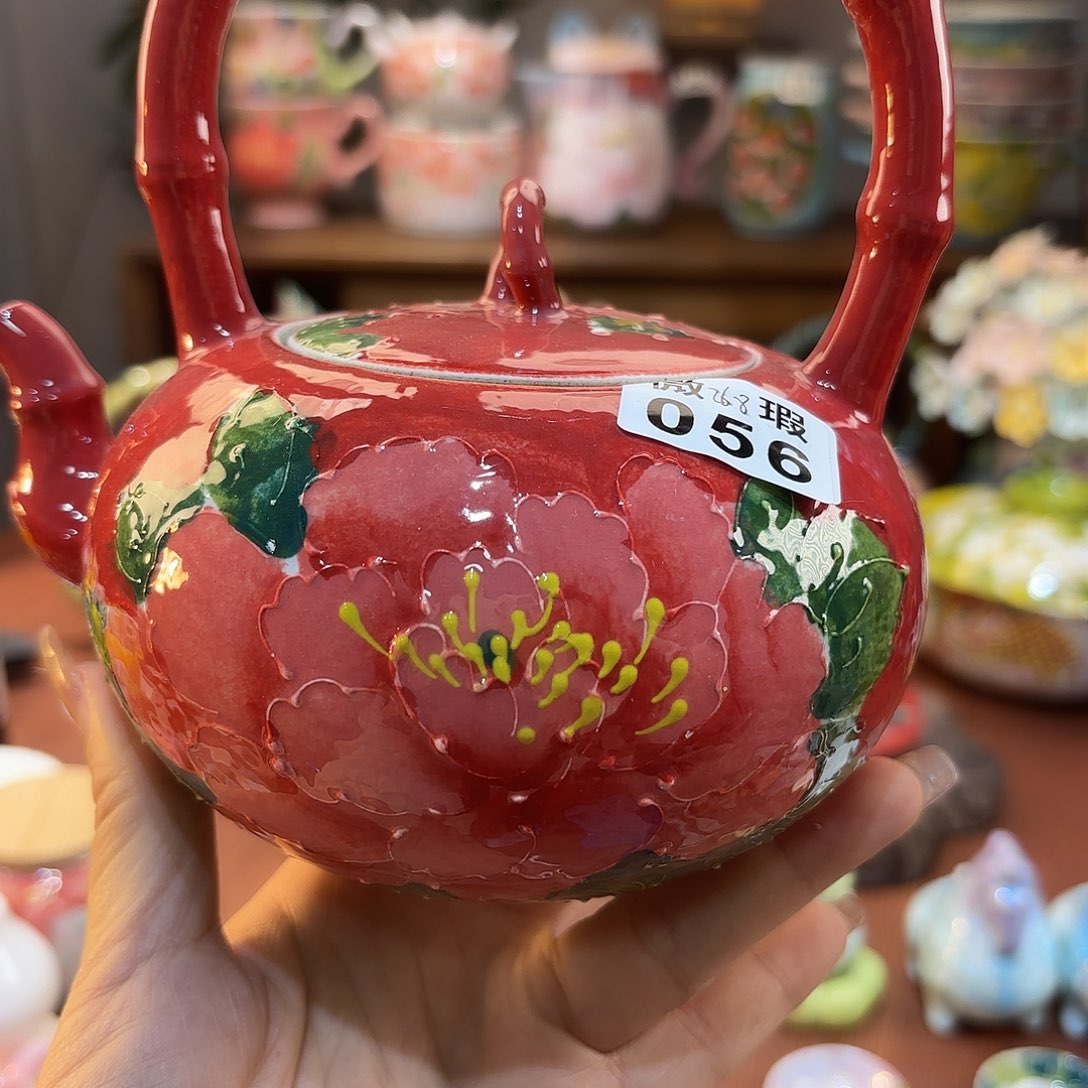 摆件景德镇手绘高温釉下彩陶瓷茶具