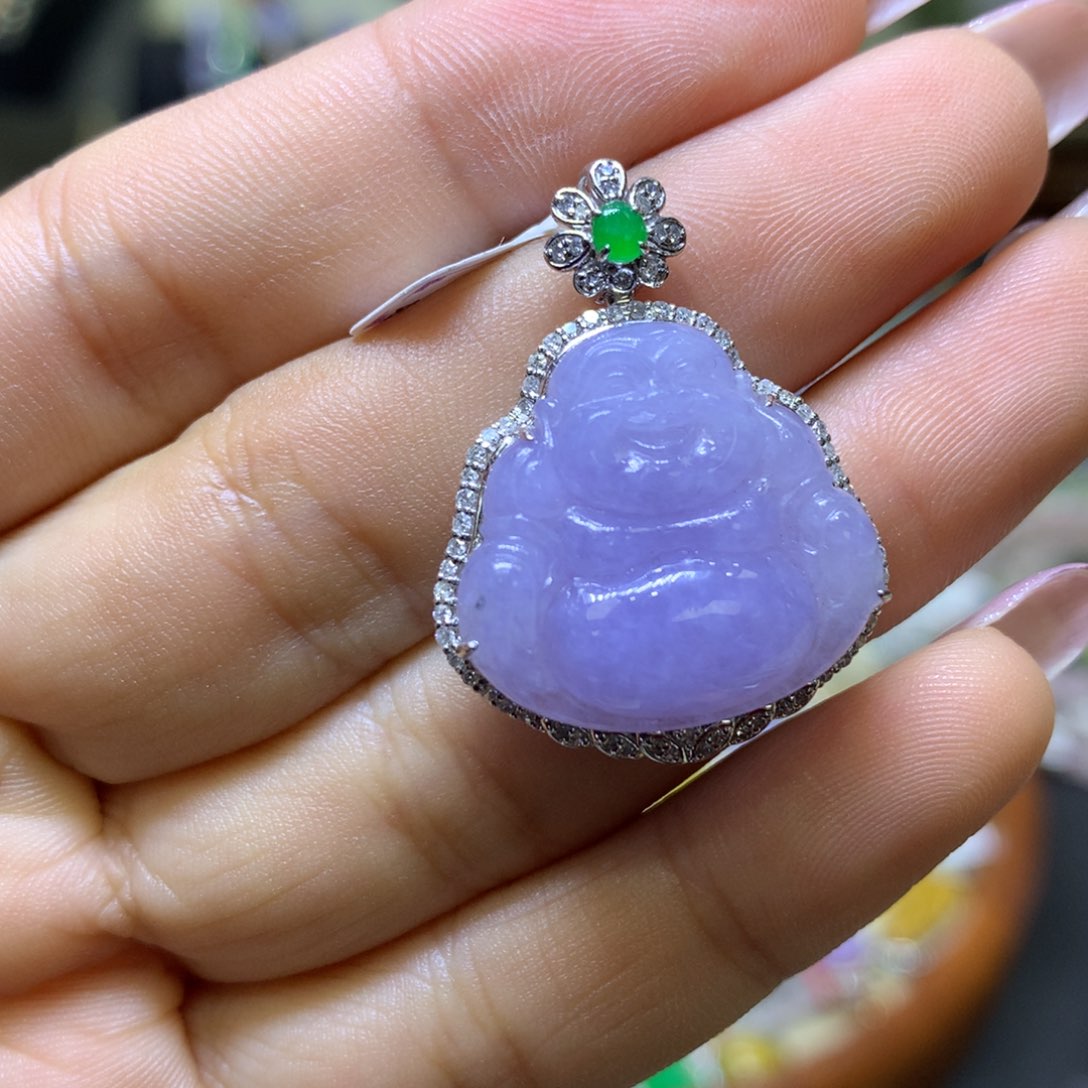 翡翠颈饰未镶嵌翡翠吊坠项链