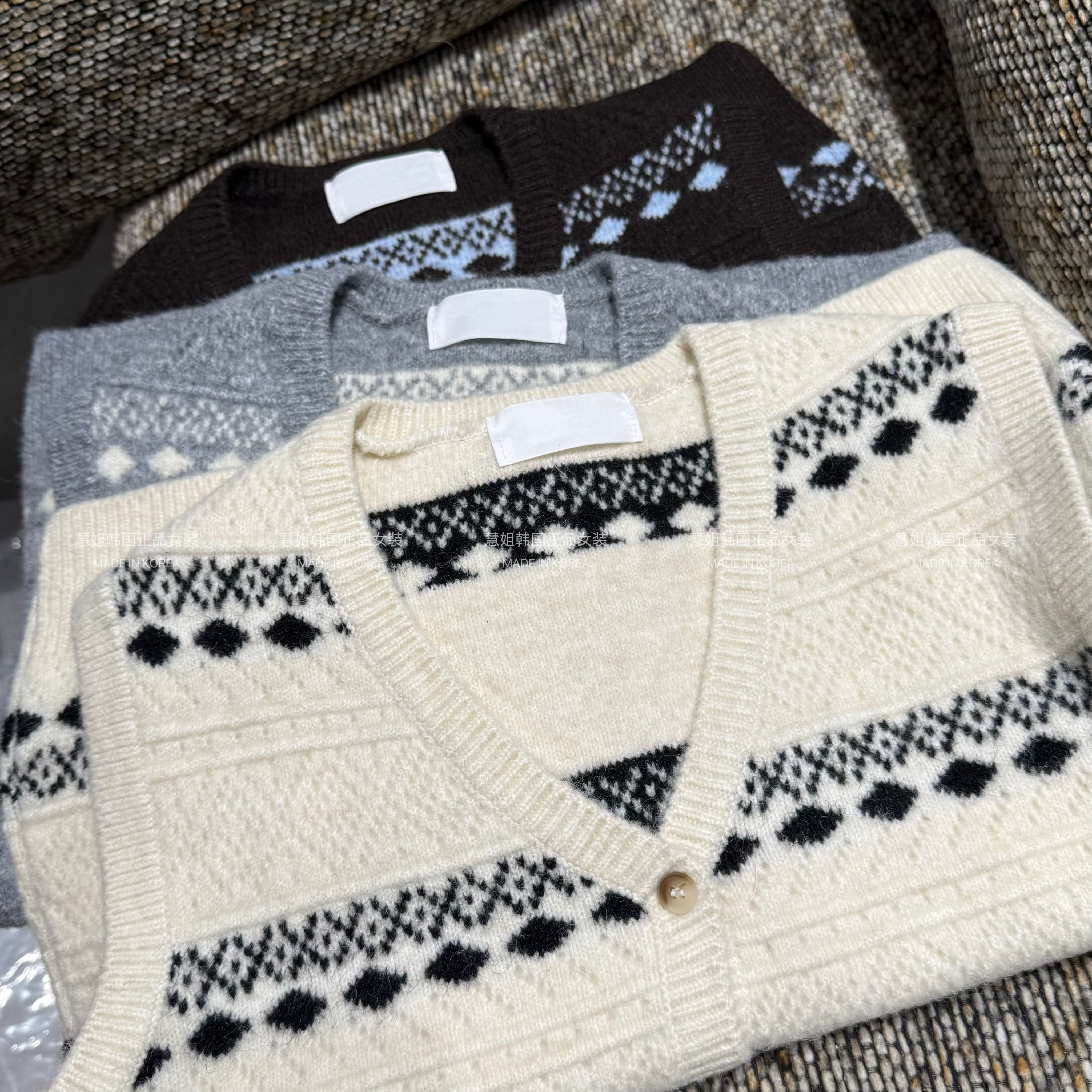 【慧姐韩国正品】25秋冬新款F民族风马甲31067883/N0退N0换