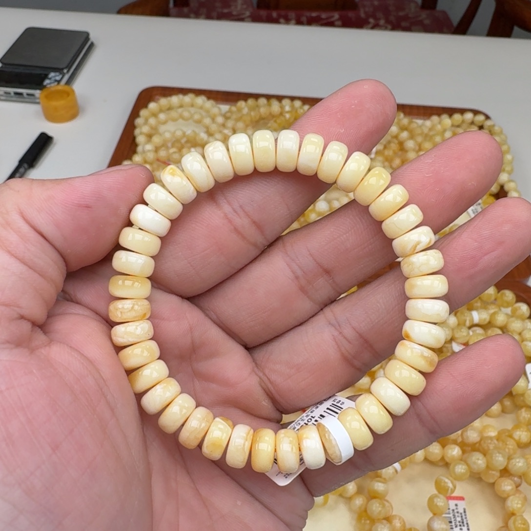 蜜蜡未镶嵌手链蜜蜡手串