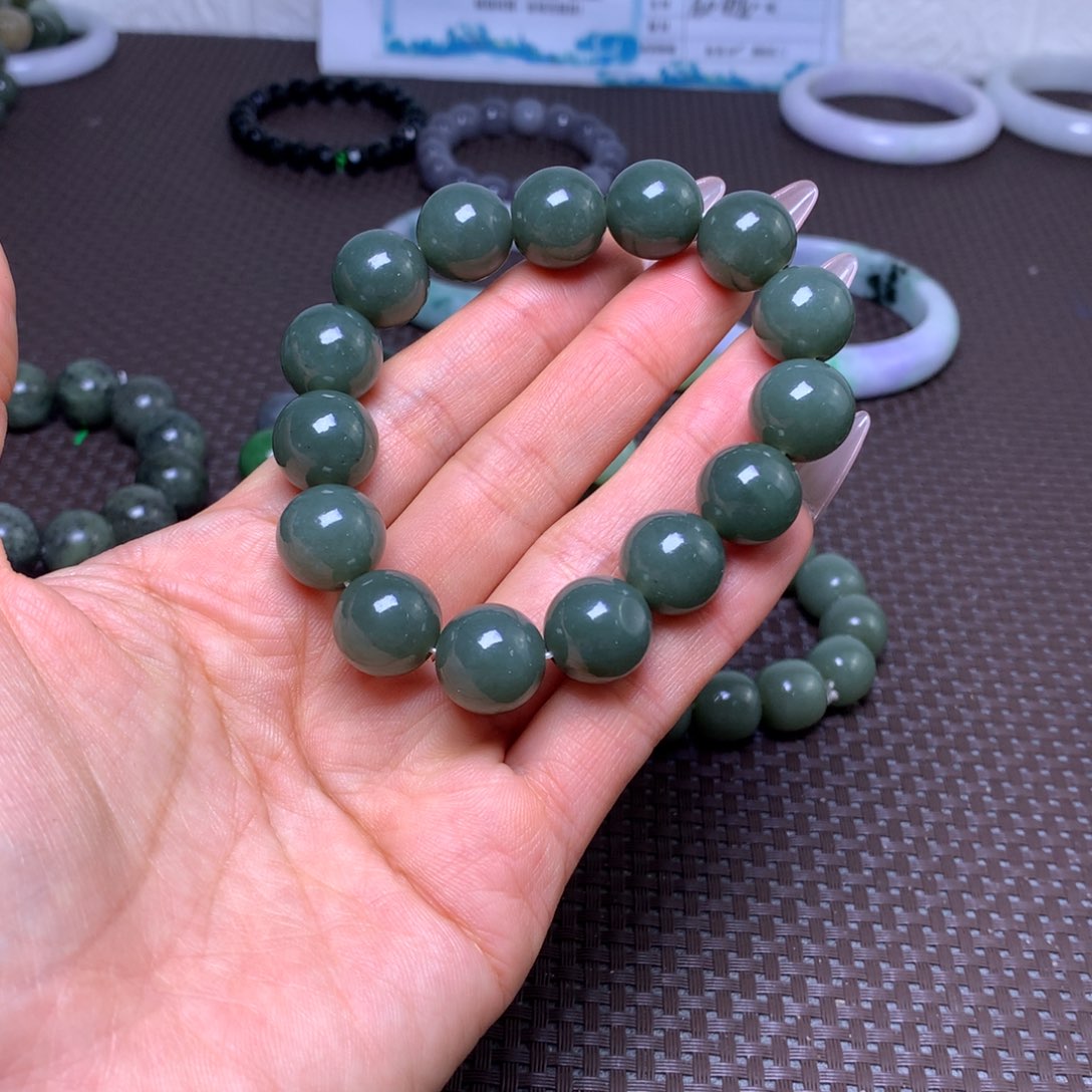 未镶嵌手串和田玉卡14