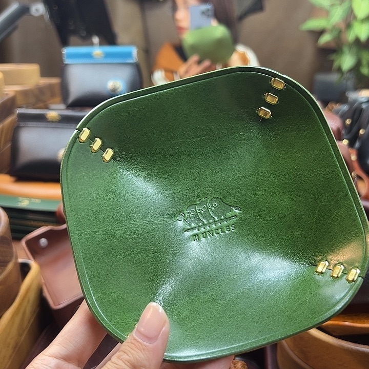 L***Q加大款绿盘中号牛皮盘中号