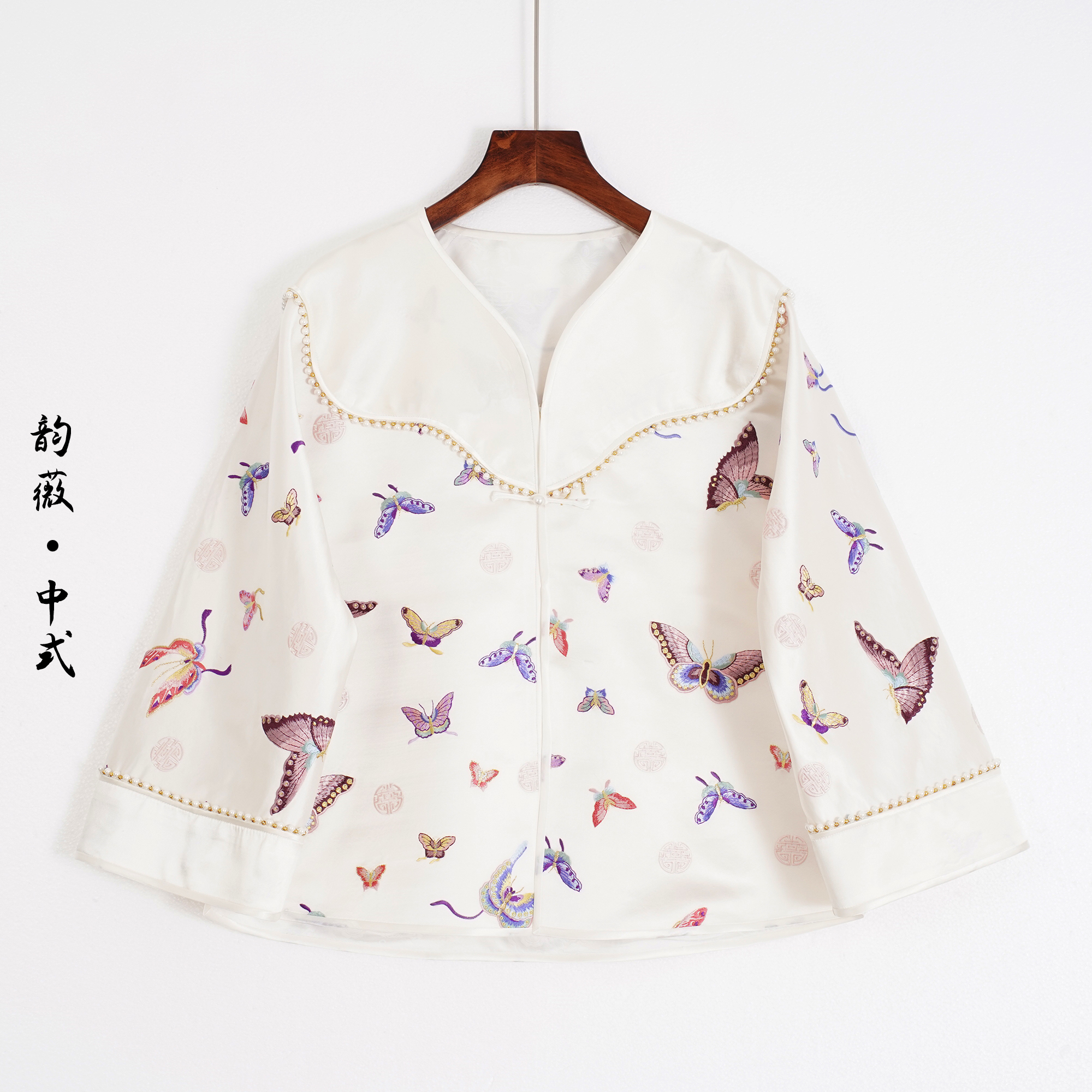 女士上衣中国风传统国风中式满绣时尚百搭上衣0307