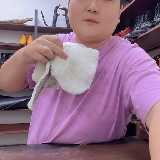 头层牛皮擦鞋专用羊毛