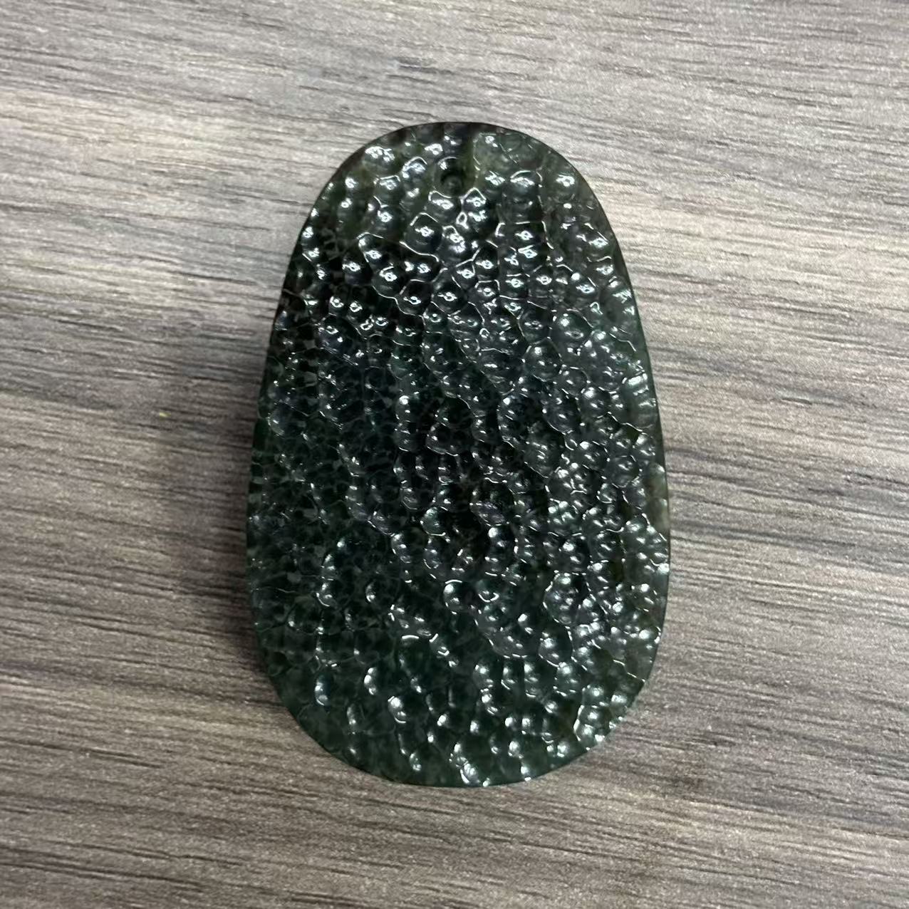 天然和田玉锤纹手把件把件