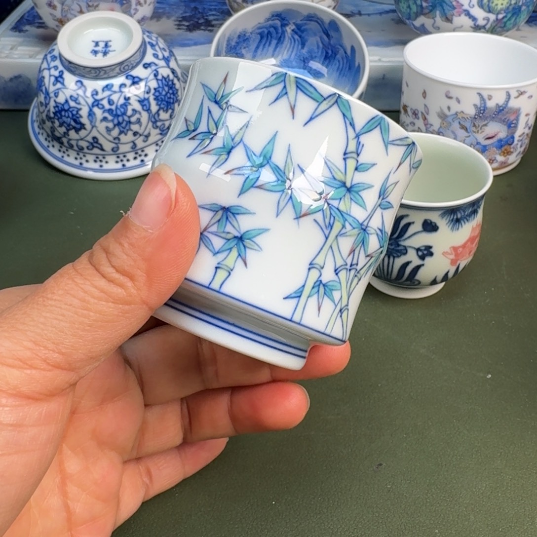 陶景德镇纯手绘茶具圆圆212 