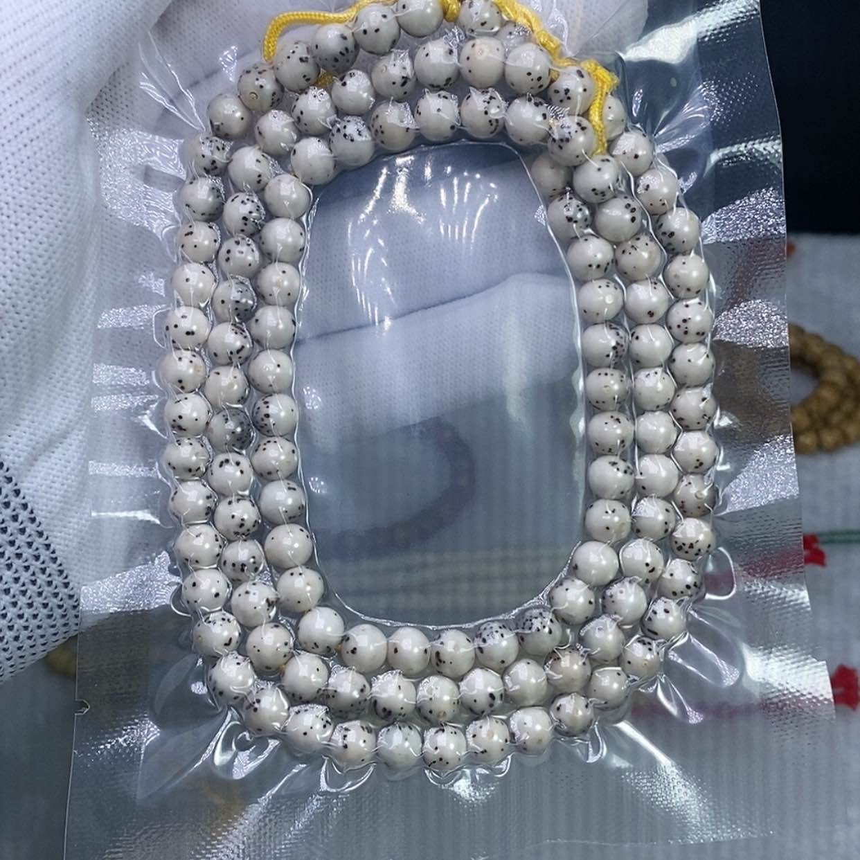 【闪购商品】星月菩提手串卡7石玉料大留白圆珠