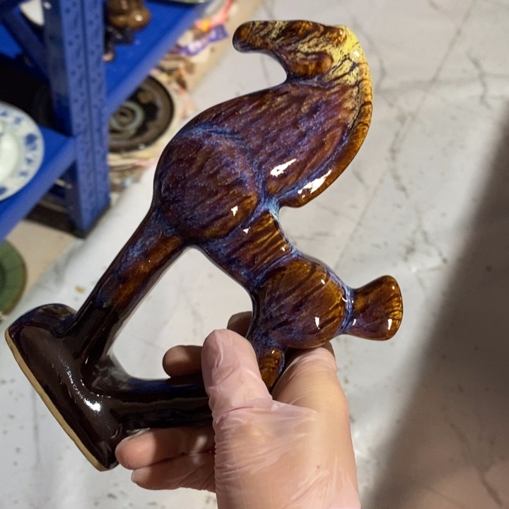 瓷片七厂窑变美林立马高度18厘米