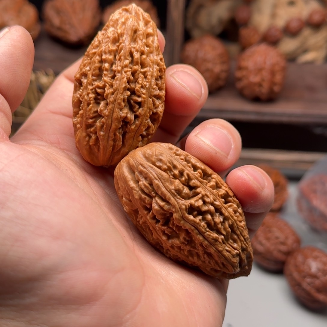 文玩核桃把件稳***福关东木子楸百核160