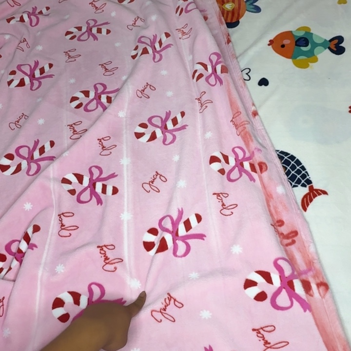 羊驼毛粉丝糖果毯子