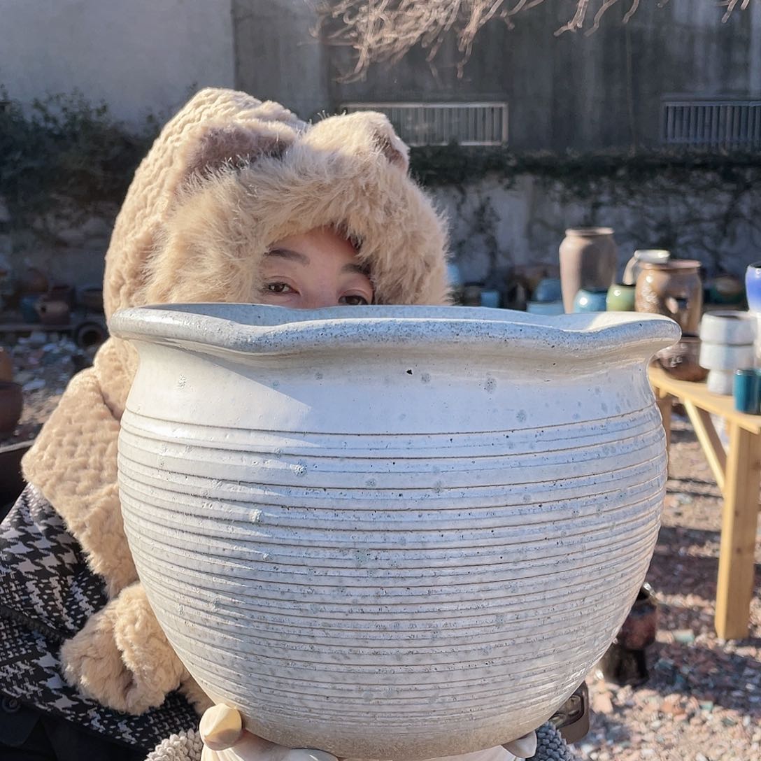 红陶王嫂花盆0115-64