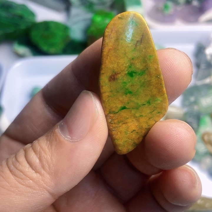 翡翠散珠天然翡翠A货挂件