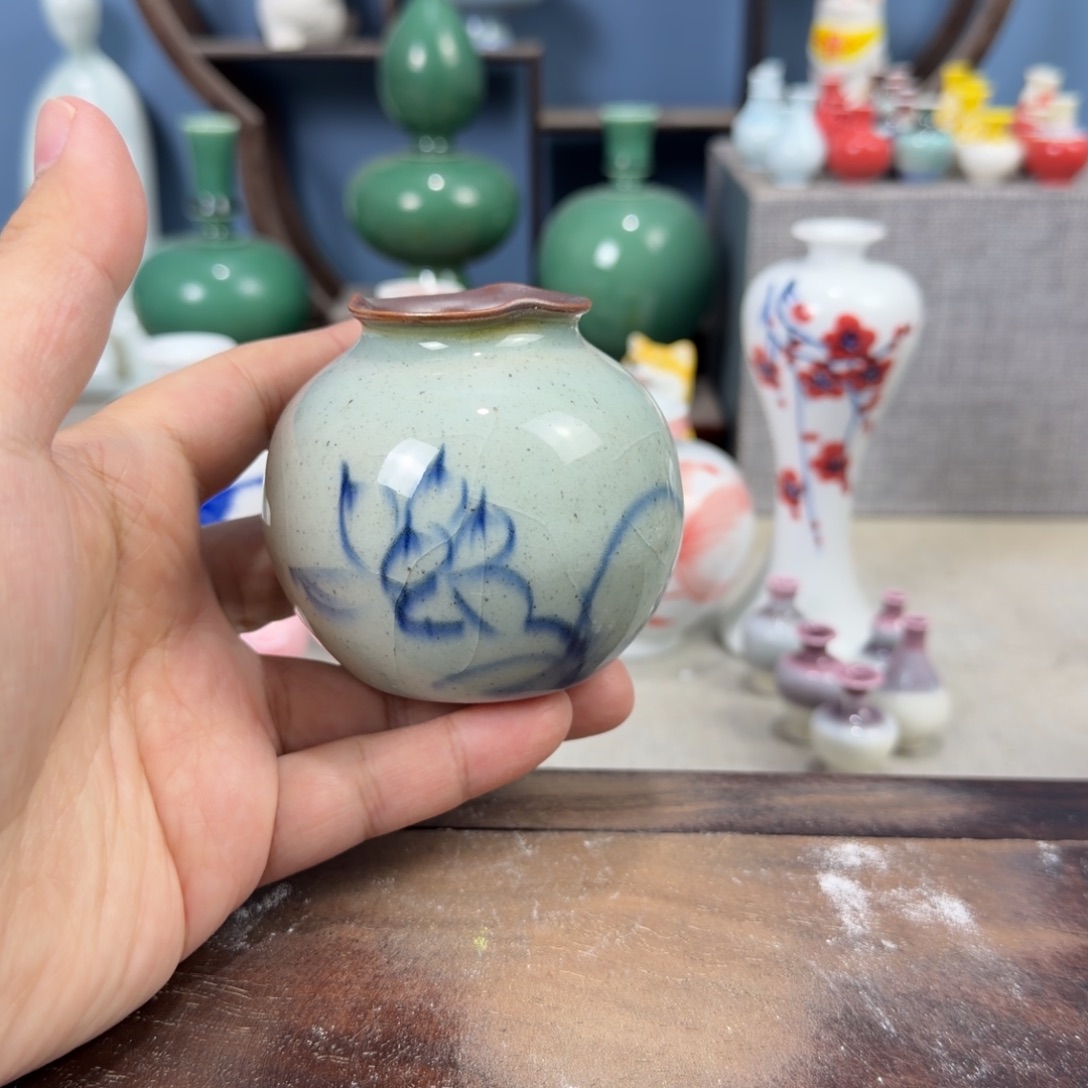 陶瓷手工小花器摆件