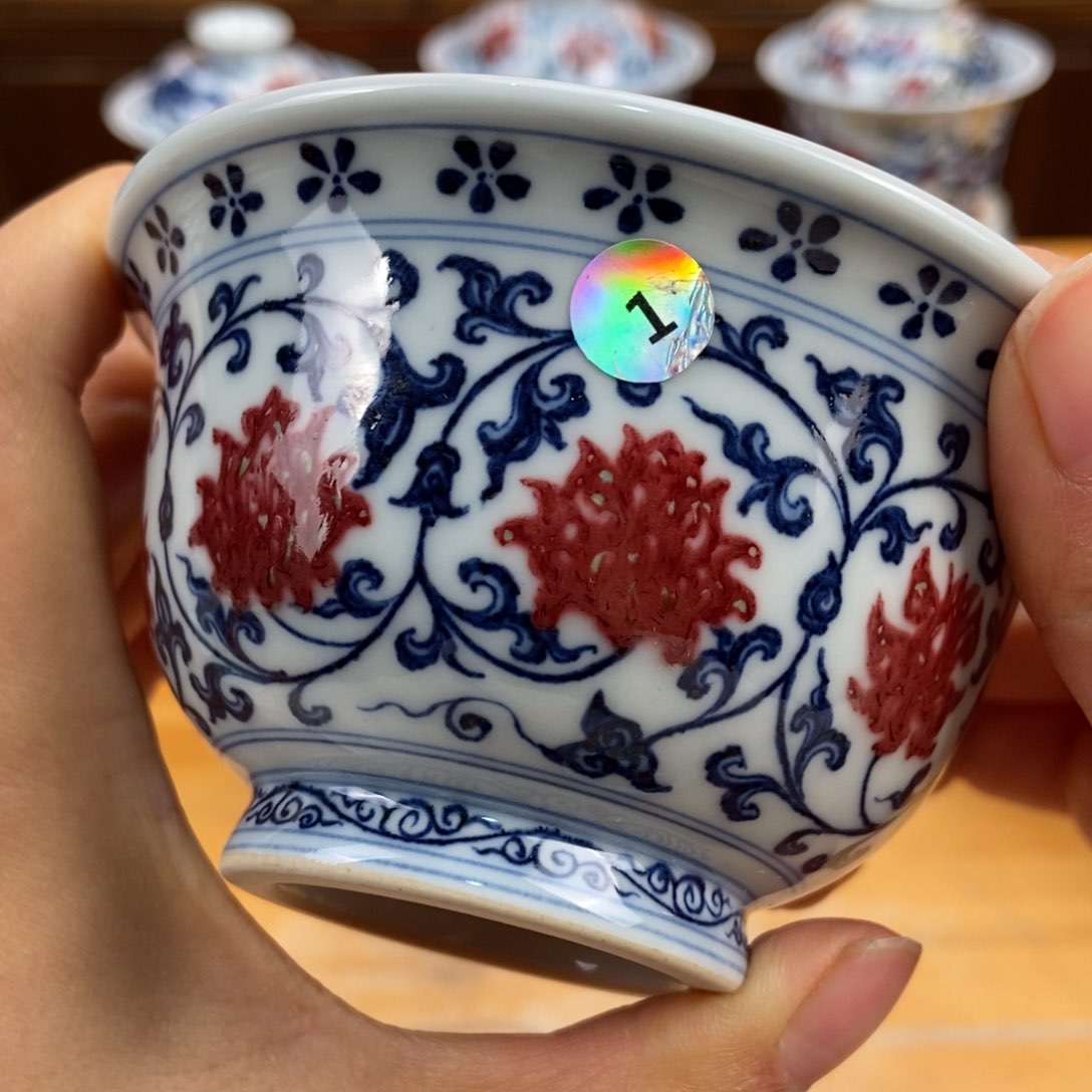 手绘现代茶具非古董