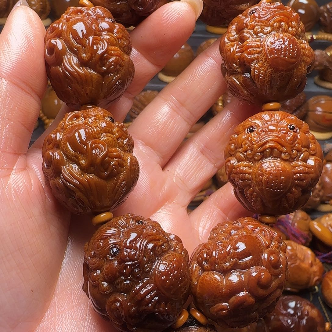 天***好手串/手链橄榄核金蟾福利