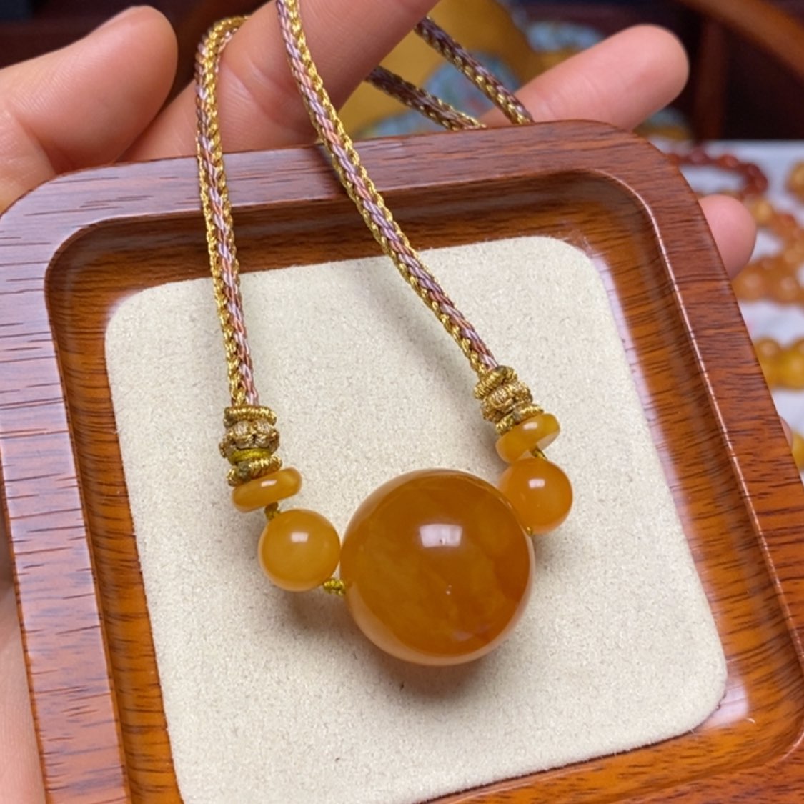 【闪购商品】蜜蜡颈饰未镶嵌项链