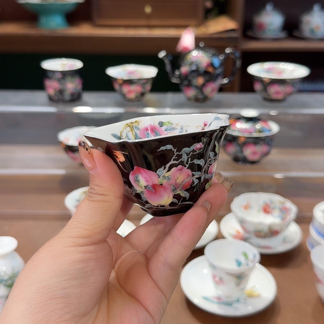 珐琅彩主人杯茶具套装