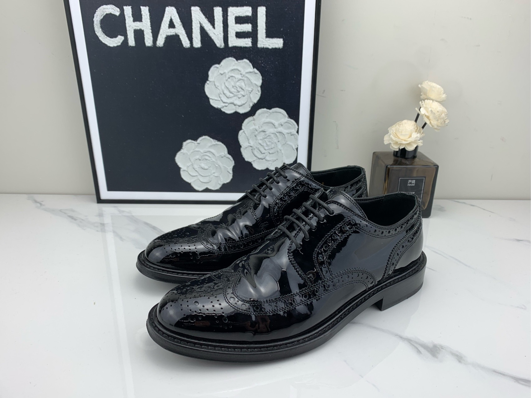 95新 YSL/圣罗兰 系带休闲皮鞋 38码/6318