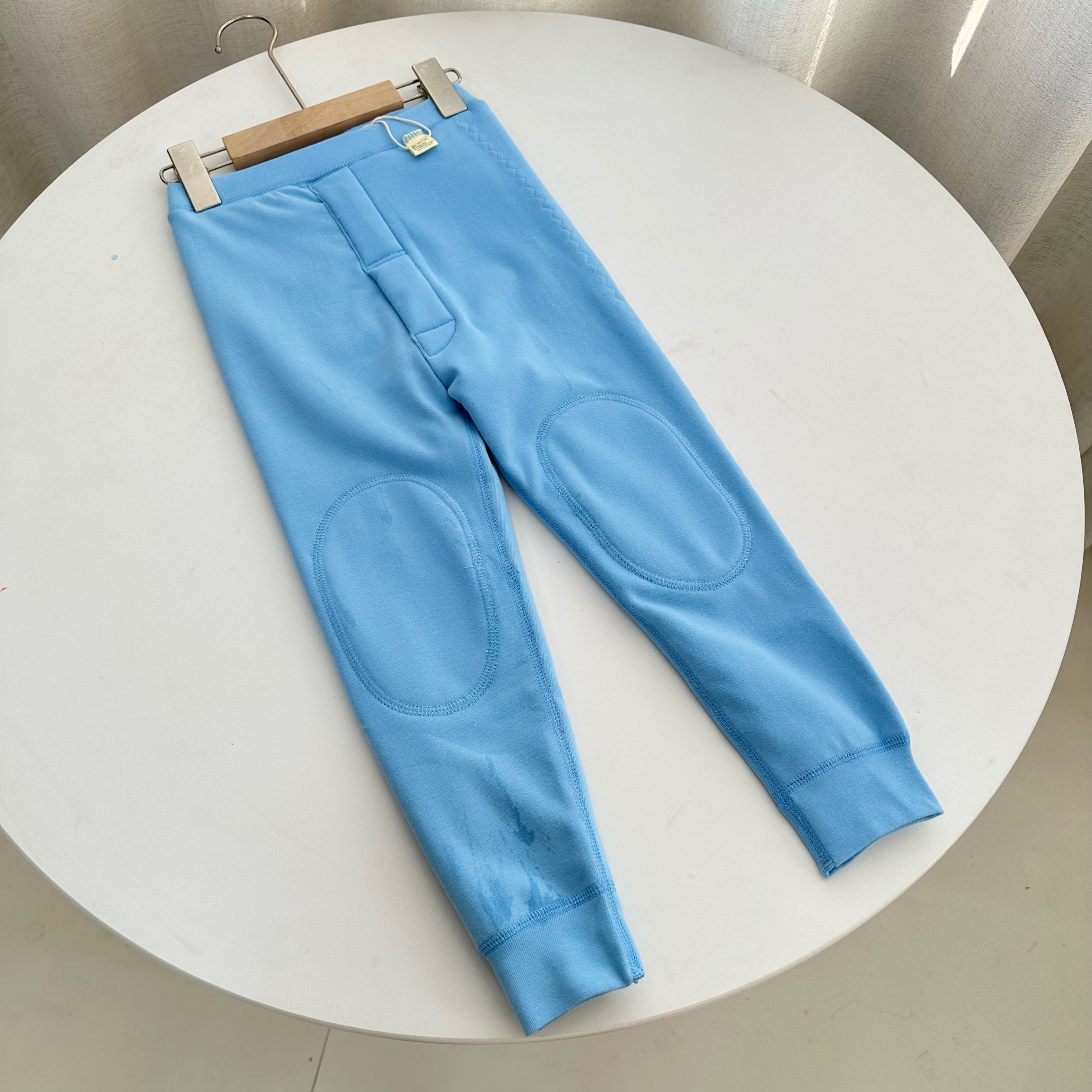 冬季儿童加厚双层纯色加厚护膝中大童保暖裤 2508