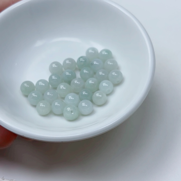 翡翠手链未镶嵌散珠25+2颗卡7.2