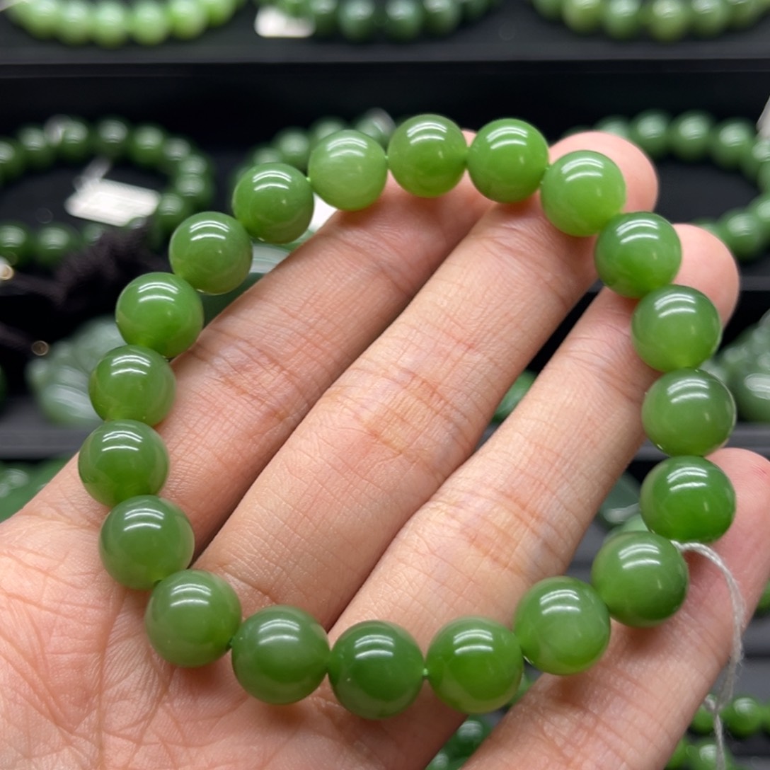 和田玉（碧玉）手链未镶嵌