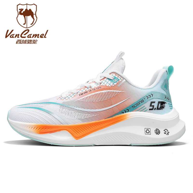 VANCAMEL/西域骆驼2025今年流行鞋子透气减震网面轻便运动跑鞋