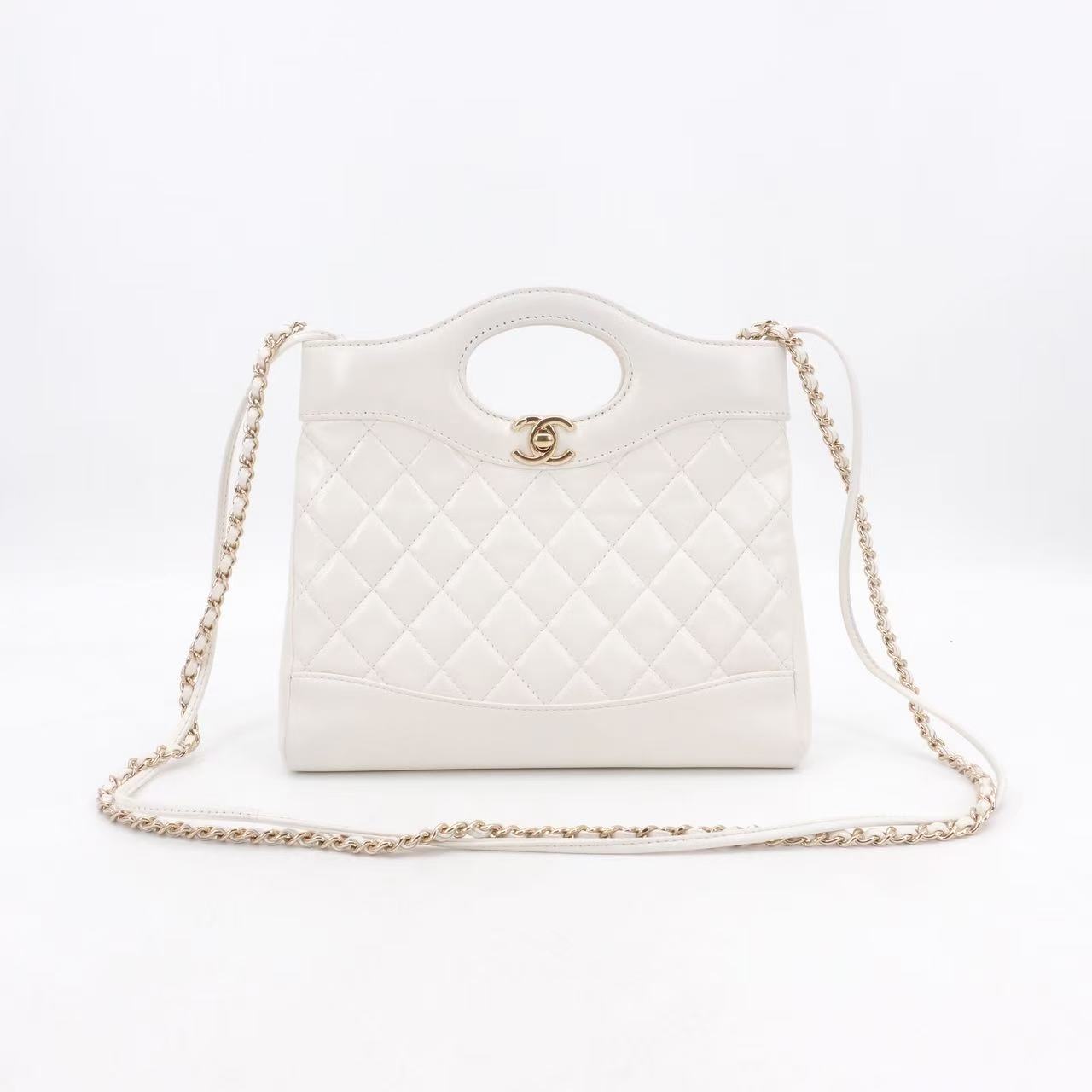 95新 Chanel/香奈儿 24s 31bag mini白金牛皮芯片款16665499