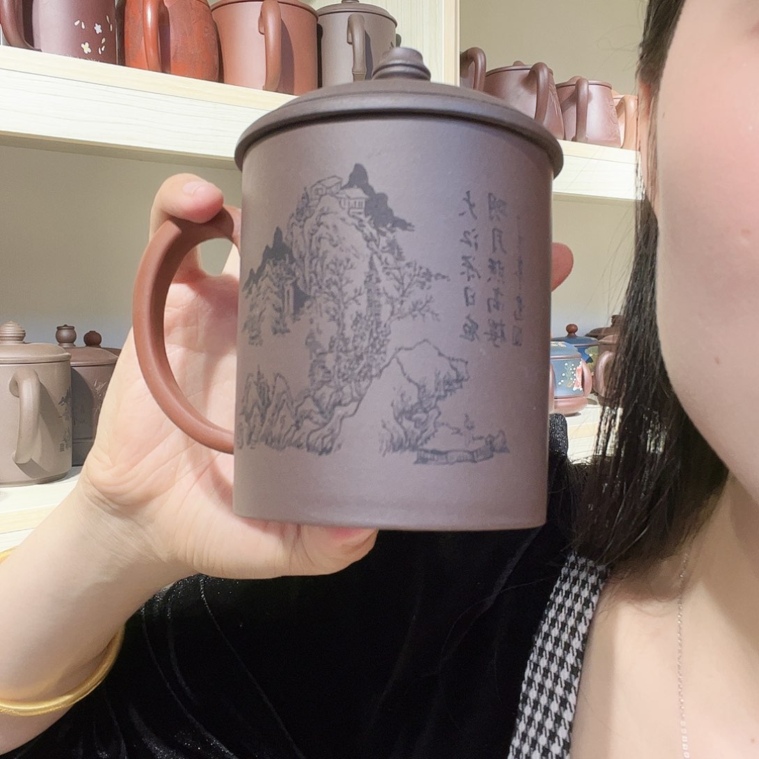 紫砂茶杯全部手工