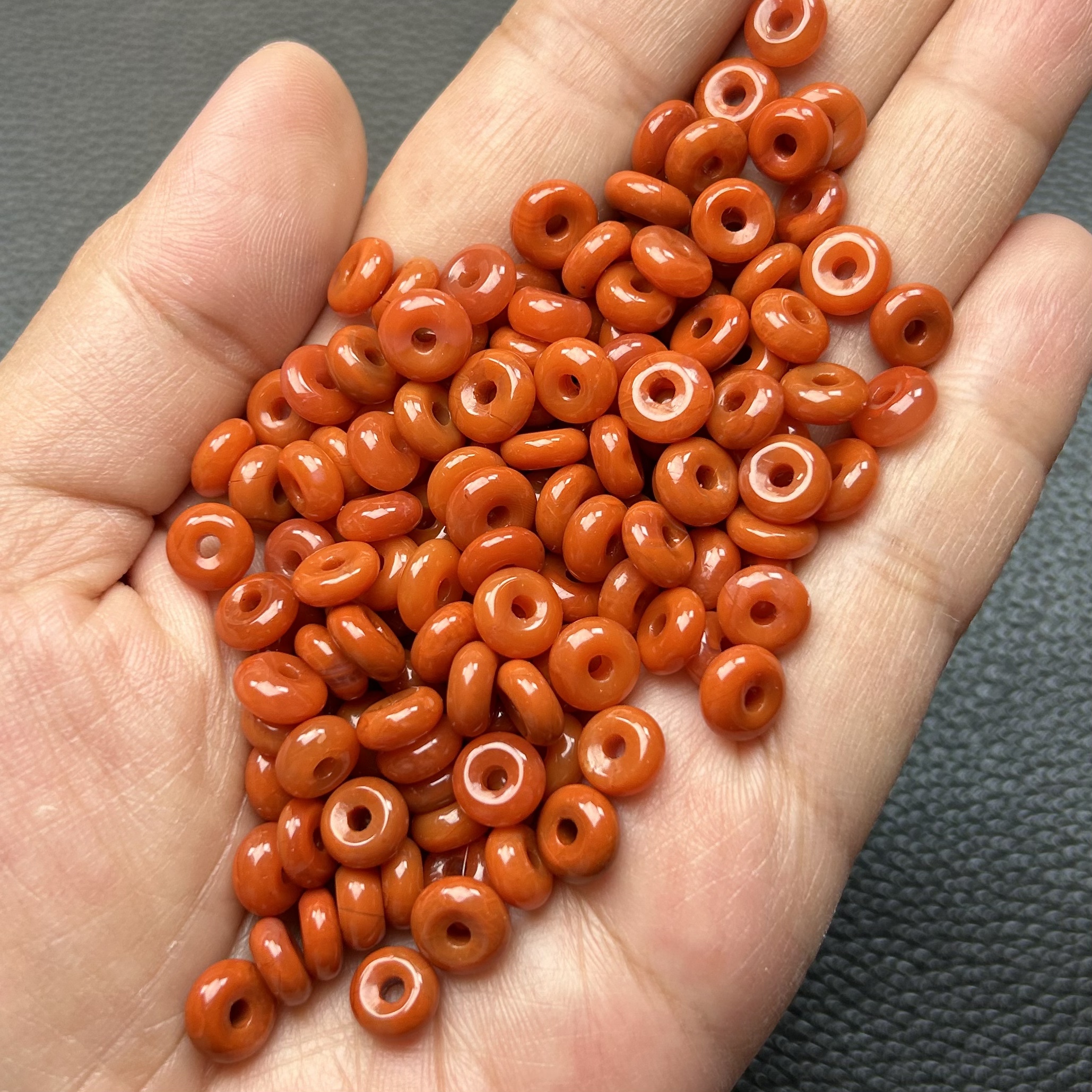 南红玛瑙扣子卡环隔珠线束原矿瓦西料文玩配饰直切隔片多样性发