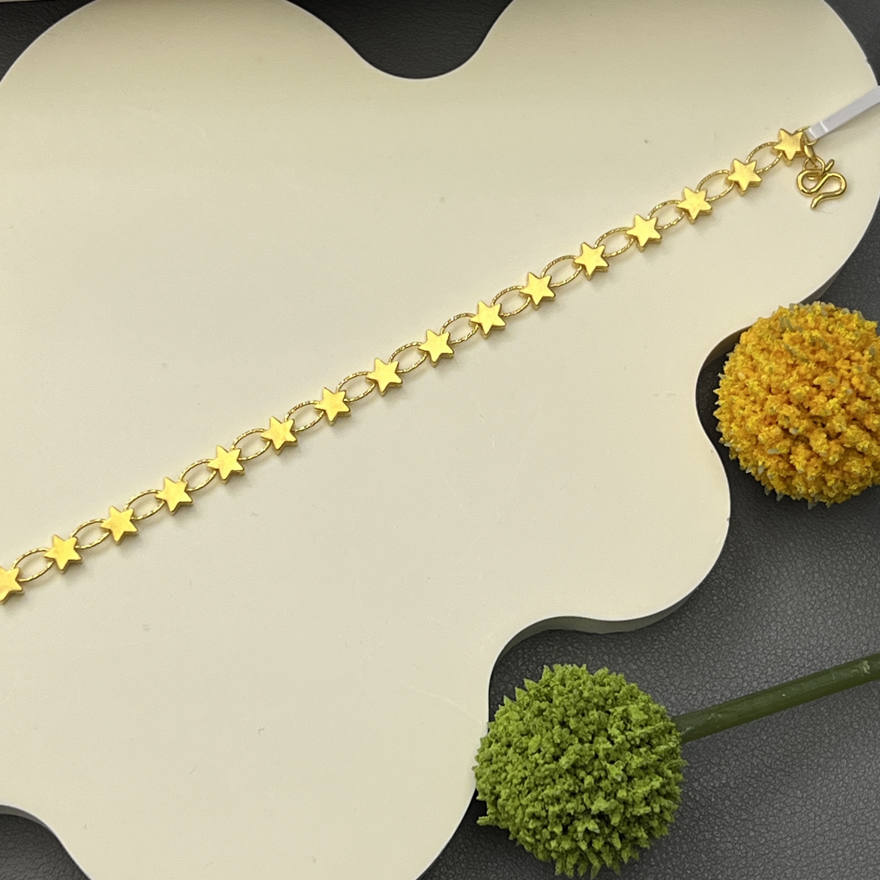 【满天星黄金手链】足金999手链多样性发一