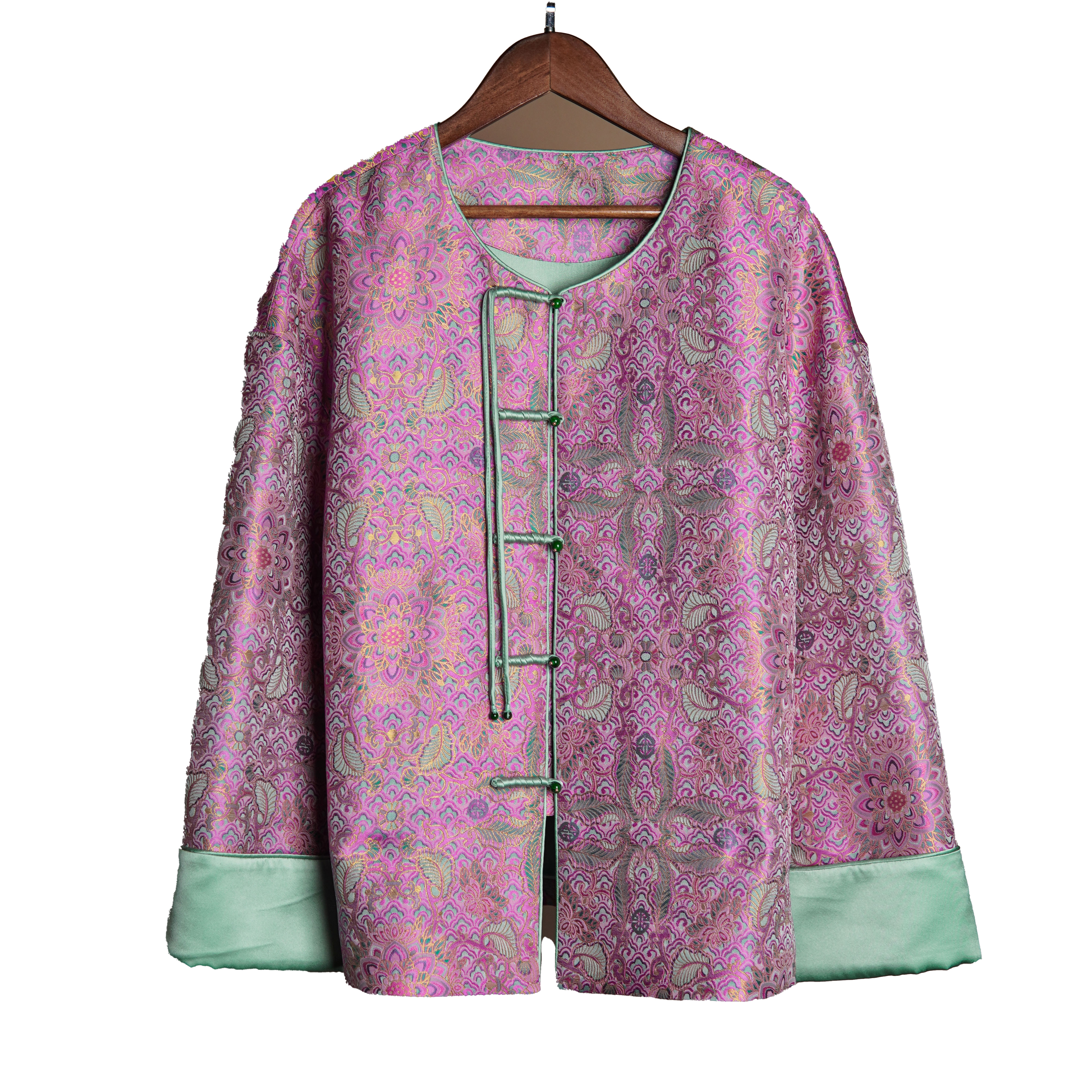 【香罗衣】彩鳞宝相花︱新中式非遗宋锦外套︱100%桑蚕丝国风网红上衣