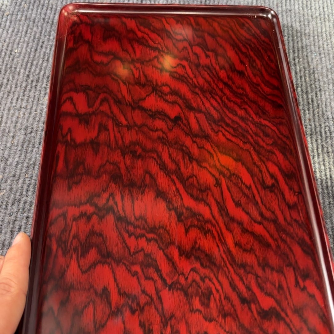 木红酸枝独板托盘