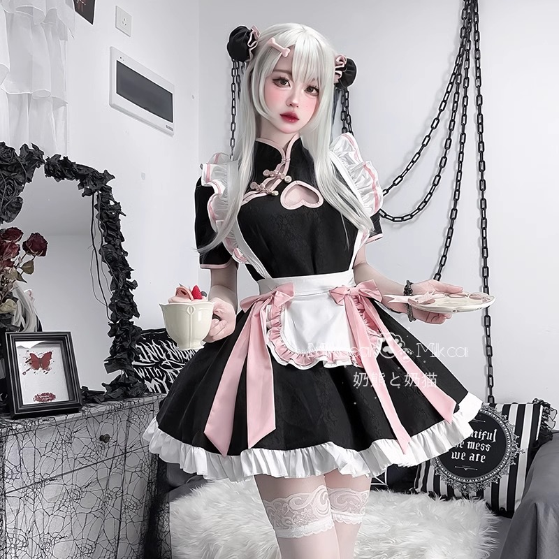 中华娘国风Lolita女仆装性感cos旗袍洛丽塔连衣裙子Cosplay1女装